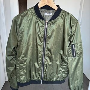 Unisex Green Bomber Jacket